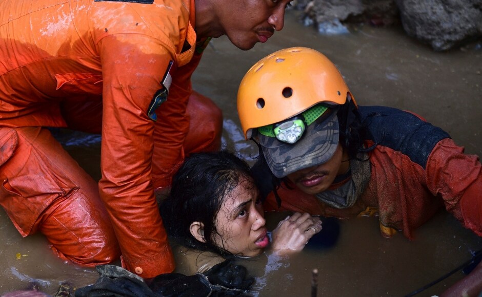 Rescuers were scrambling on Sunday to try to find trapped victims in collapsed buildings. They raced against the clock and a lack of equipment to save those still trapped in the rubble. PTI Rescuers were scrambling on Sunday to try to find trapped victims in collapsed buildings. They raced against the clock and a lack of equipment to save those still trapped in the rubble. PTI